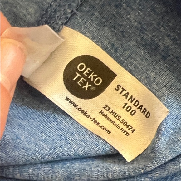 Hanna Andersson softest Blue Tee with Basketball Graphic - Picture 4 of 5